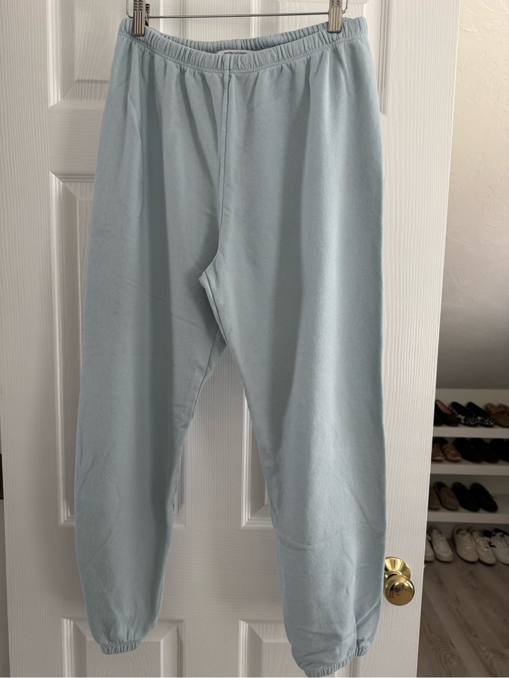 perfectwhitetee johnny french terry easy sweatpant blue size M